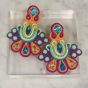 Neon multicolor earrings